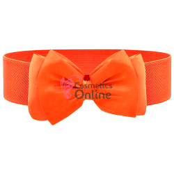 Centura eleganta din elastic cu  funda BLT060FF Portocaliu Neon - HandMade 